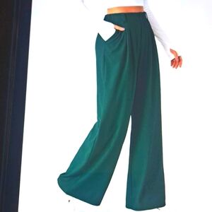 SMALL (PETITE)    HALARA FLEX WIDE LEG WAFFLE PANTS